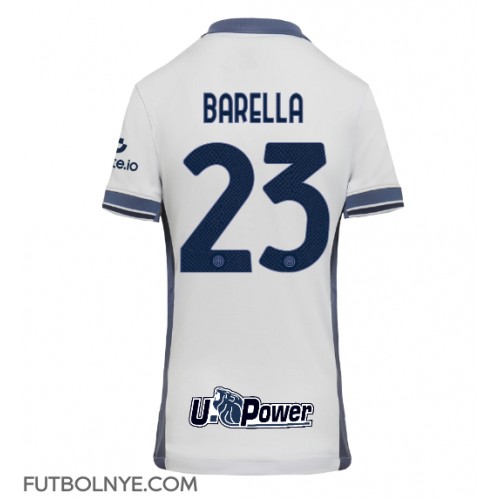 Camiseta Inter Milan Nicolo Barella #23 Visitante Equipación para mujer 2024-25 manga corta